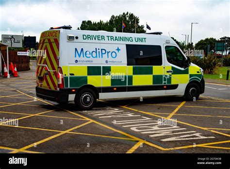 A Medipro Ambulance driver training vehicle or Driver Training Unit parked at the James Cook ...