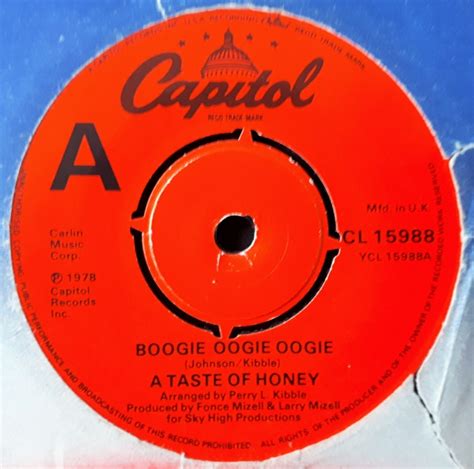 A Taste Of Honey Boogie Oogie Oogie 7 Inch | Buy from Vinylnet