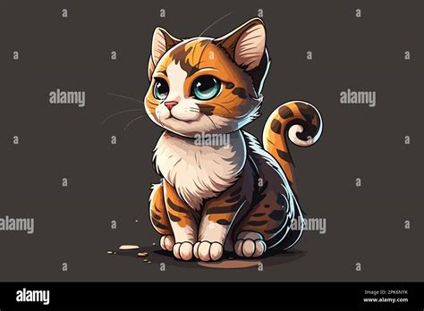 Cat full body character cartoon vector illustration Stock Vector Image ...