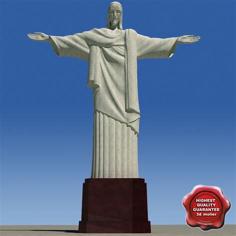 cristo redentor 3d model