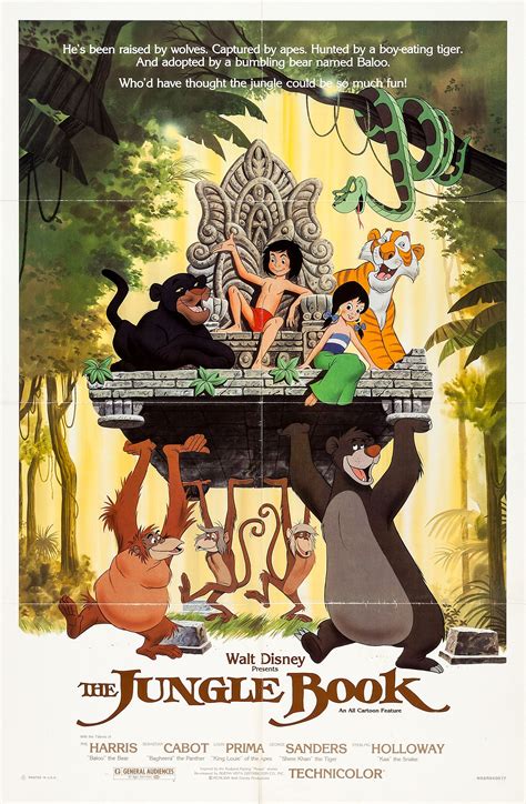 Image - The Jungle Book 1967 Poster 02.jpg | Disney Wiki | FANDOM powered by Wikia