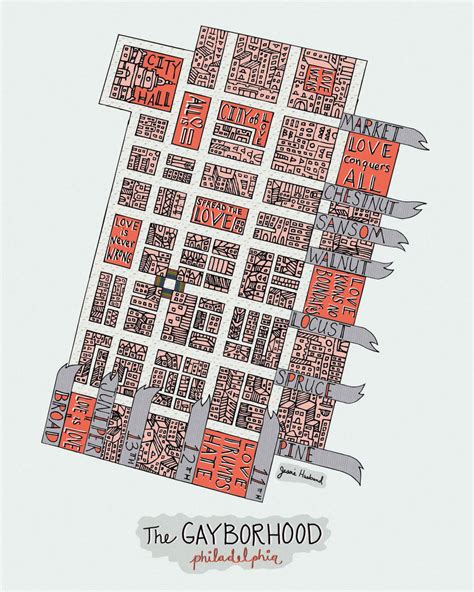 Gayborhood, Philadelphia Map – Jessie husband