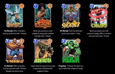 Marvel Snap: High Evolutionary Decks and Synergies - Mobalytics