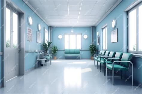 Premium AI Image | A hospital corridor with a sign that says'the word ...