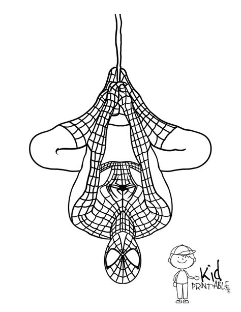 Spiderman Hanging Upside Down Drawing at GetDrawings | Free download