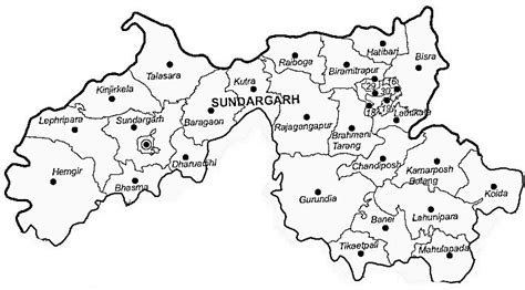 Sundargarh District | Sundargarh District Map