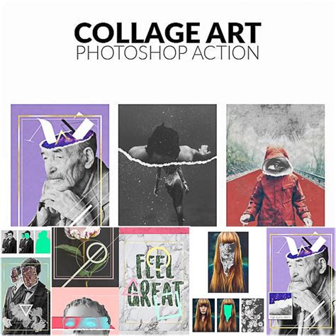 Collage art photoshop action | Free download