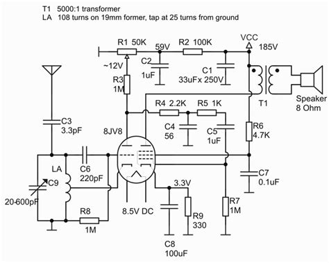 THE RADIO BUILDER: MW_Regen_1V_One Triode Pentode Tube_8JV8