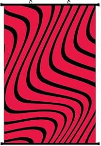 Amazon.com: YJIOS4S Psychedelic Red & Black Pewdiepie Wave Pattern Wall ...