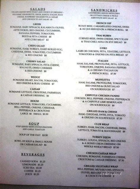 Menu of The Stone Oven in Lake Ann, MI 49650