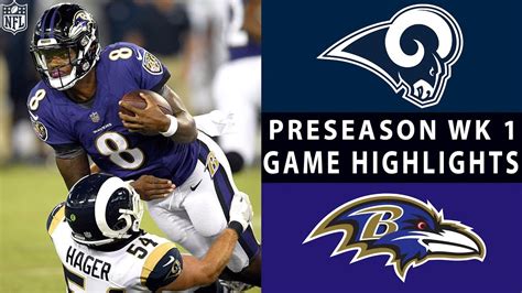 Rams vs. Ravens Highlights | NFL 2018 Preseason Week 1 - YouTube