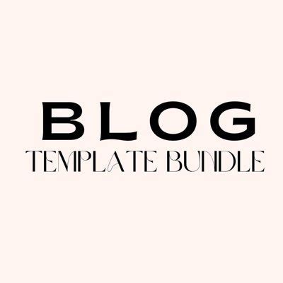 Blog Template Bundle (@canva_template) | Twitter