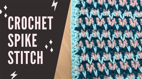 Crochet Spike Stitch Tutorial | Crochet, Crochet tutorial, Stitch