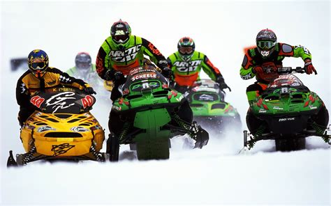 Wallpaper Snowmobile, sports, racing, thick snow 1920x1200 HD Picture, Image