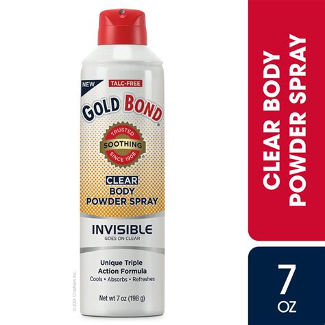 Gold Bond No Mess Invisible Body Powder Spray 7 Oz. - Walmart.com - Walmart.com