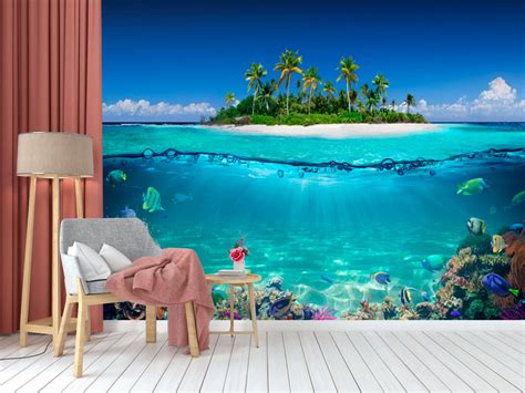 Coral Beach Wallpaper – Myindianthings