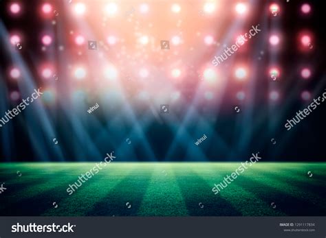 Lights Night Stadium 3d Rendering Illustration Stock Illustration 1291117834 | Shutterstock
