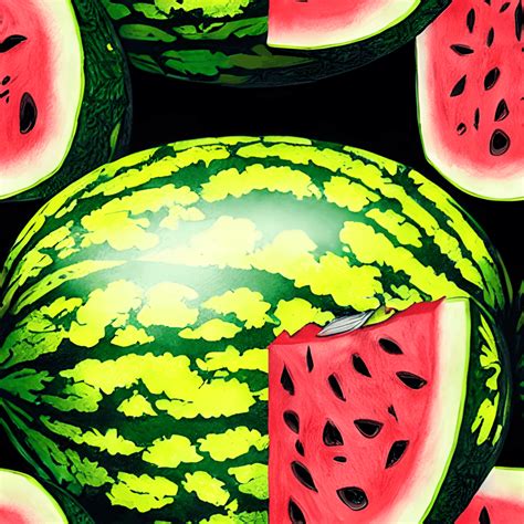 Watermelon Pattern Graphic · Creative Fabrica