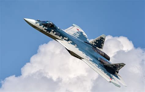 Wallpaper weapons, the plane, Su-57 images for desktop, section авиация - download