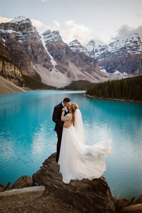 Intimate Banff Elopement at Lake Louise and Moraine Lake