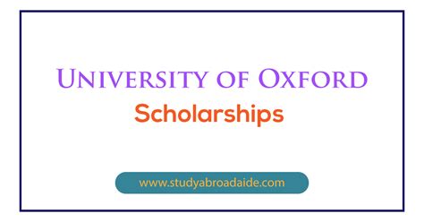 University of Oxford Scholarships for International Students - Study ...