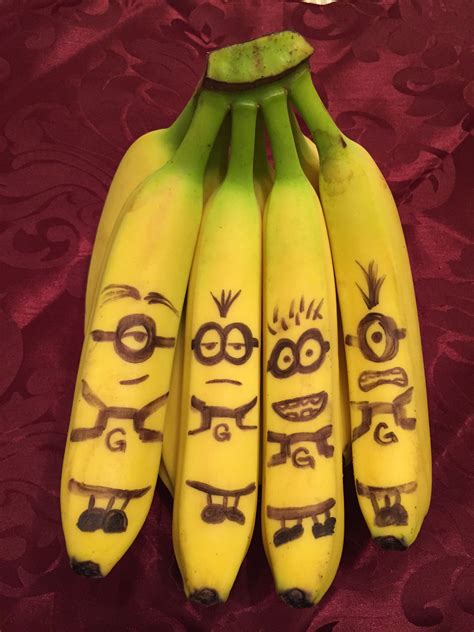 These are my bananas for work... My husband has turned them into ...