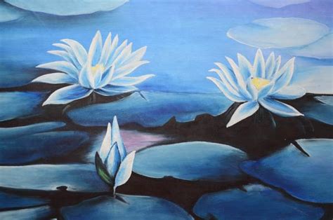 Blue Lotus Painting at PaintingValley.com | Explore collection of Blue Lotus Painting