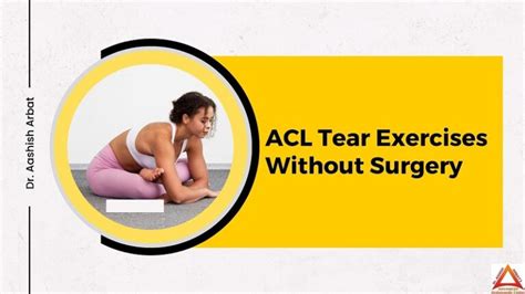 ACL Tear Exercises Without Surgery From The Best ACL Reconstruction Doctor in Pune - Best Joint ...