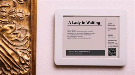 Introducing the smart museum label for the 21st century - Visionect | Museum exhibition design ...