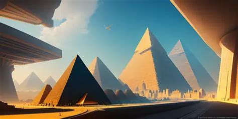 Futuristic Pyramid City Stable Diffusion prompt - Midjourney