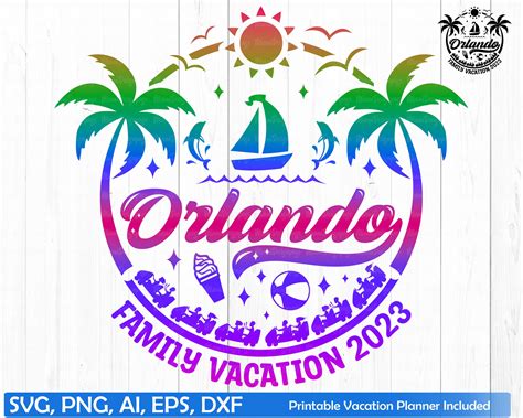 Orlando Florida Family Vacation 2023 SVG Orlando Family Trip - Etsy