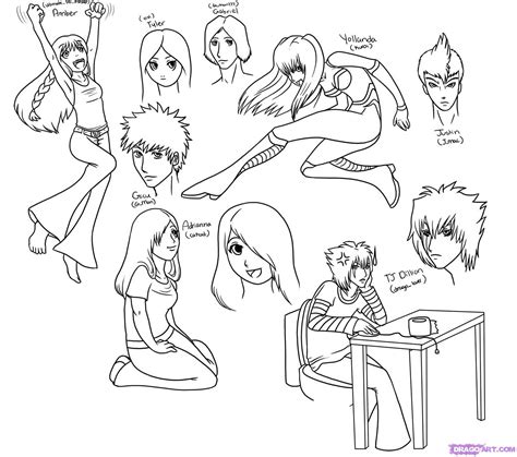 How to Draw Anime Characters, Step by Step, Anime People, Anime, Draw Japanese Anime, Draw Manga ...