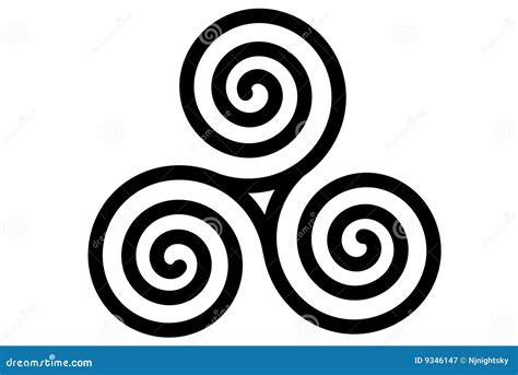 Triple Spiral Symbol Candles Stock Photography | CartoonDealer.com ...