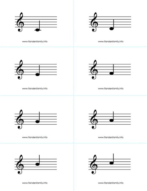 music-picture-4u: Musical Note Flashcards for beginning piano students ...