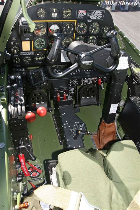 P-38 Lightning Cockpit I got one thing in this cockpit! :P The red ...