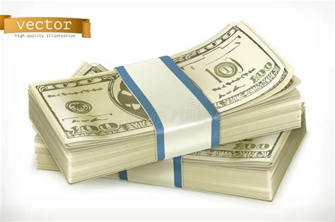 Stack of Money. Vector Icon Stock Vector - Illustration of finance, paper: 86030411