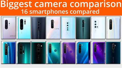 Biggest quad camera phone comparison: 16 smartphones compared - YouTube