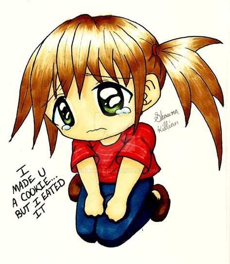 Sad Chibi Girl Colored by Shlyki84 on DeviantArt