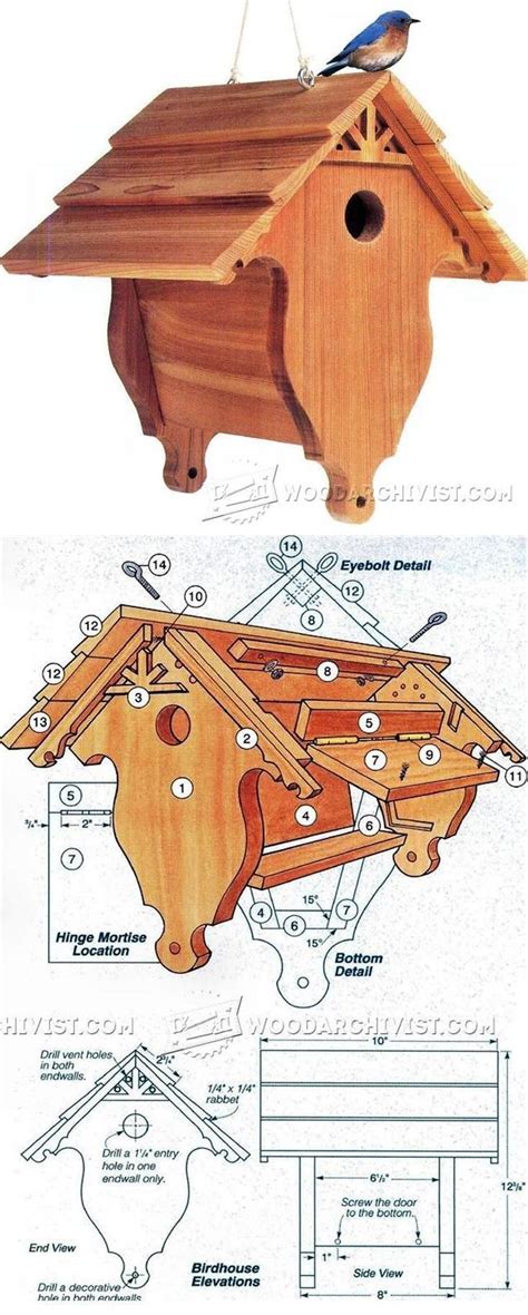 Printable Bird House Plans