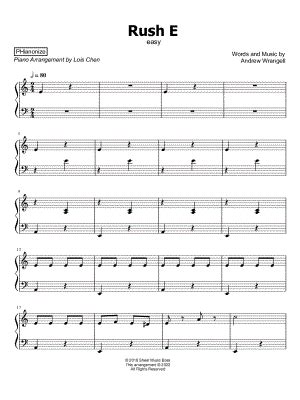 "Rush E" Sheet Music - 32 Arrangements Available Instantly - Musicnotes