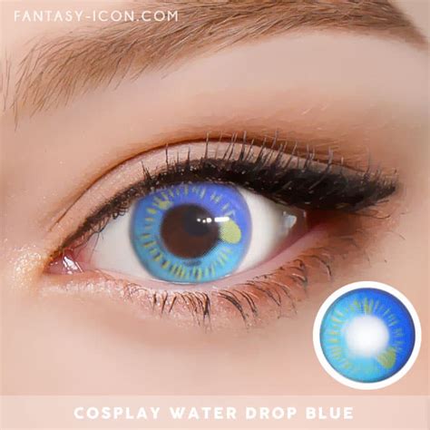 Water Drop Cosplay Blue Contacts | Aqua Lenses | Coscon Anime Lenses ...