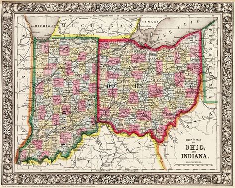 Map Of Ohio And Indiana Together | Maps Of Ohio