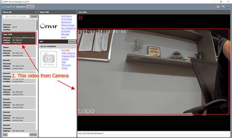 Get RTSP link on Camera Tapo - Application System