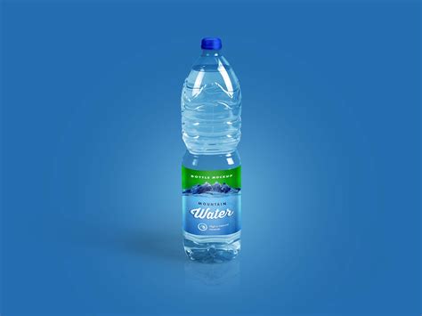 Free Drinking Water Bottle Mockup (PSD)