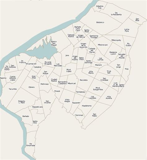 Mapa de asuncion