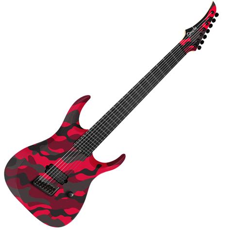 Ormsby Dino Cazares DC GTR 6 String Multiscale, Blood Camo | Live Louder