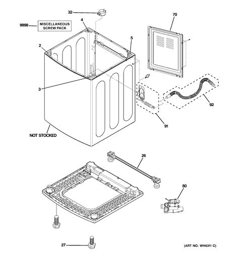 I have a GE Profile Top Load Washing machine that doesn't have the typical cylindrical agitator ...