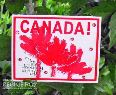 Artistic Embellishments: What a fabulous work of art you are CANADA!