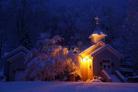 Church in winter stock image. Image of rock, climate - 12407031