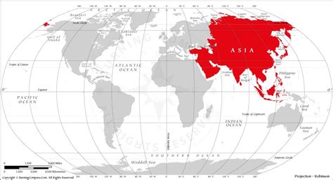 Latitude And Longitude Map Asia